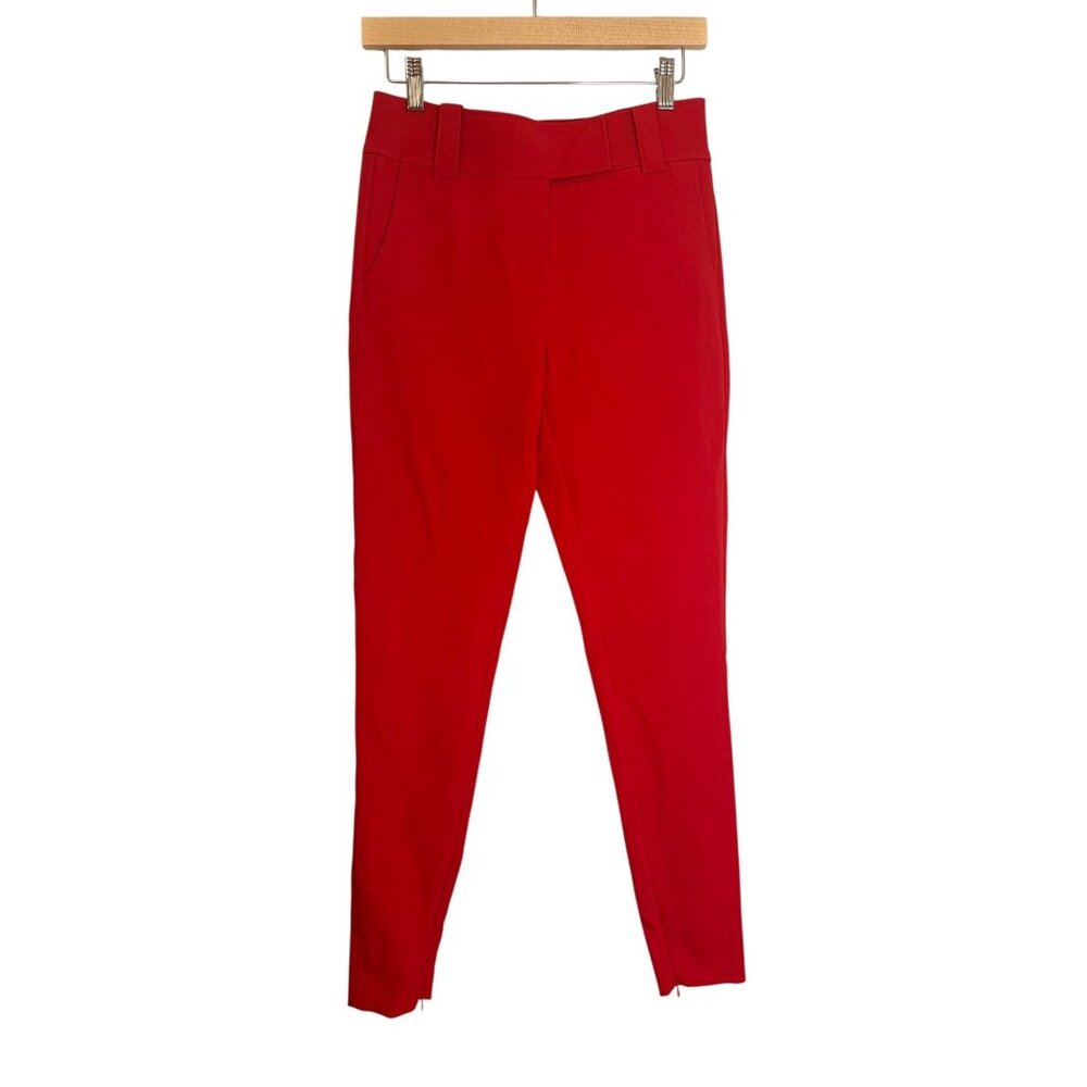 NEW Generation Love Crepe Skinny Dress Pants Red Size 2 Sample [jb]